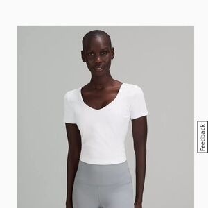 lululemon athletica align cropped t shirt